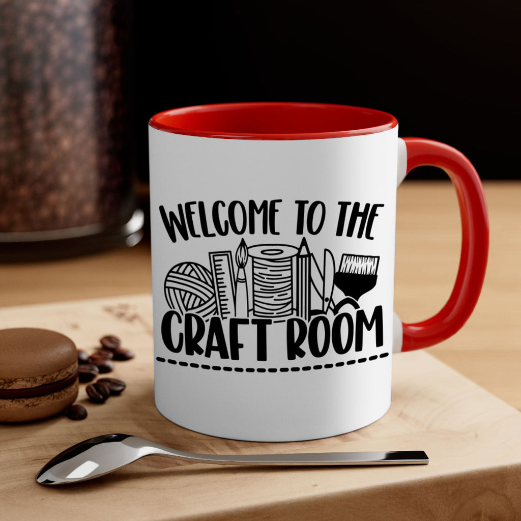 Welcome To the Craft Room 1#- crafting-Mug / Coffee Cup