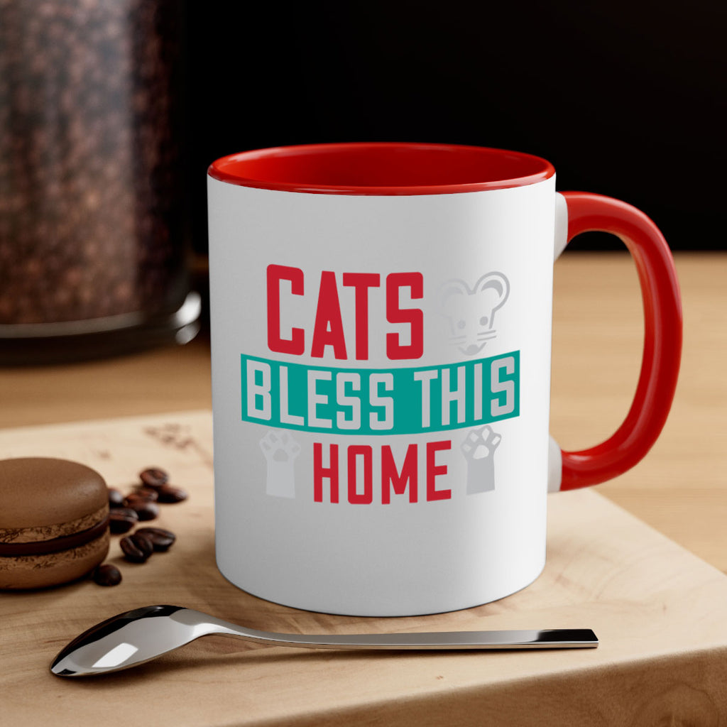 cats bless this home Style 36#- cat-Mug / Coffee Cup