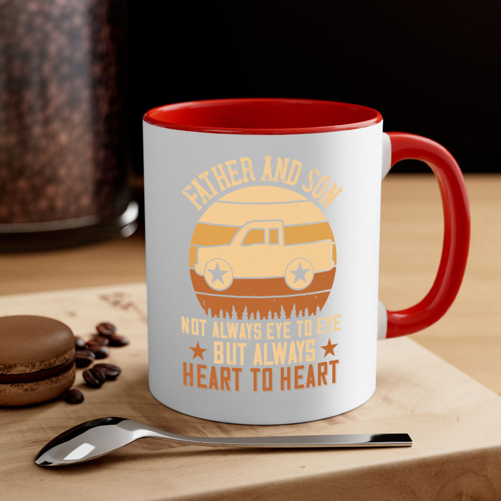 father and son not always eye to eye but always heart to heart Style 2#- truck driver-Mug / Coffee Cup