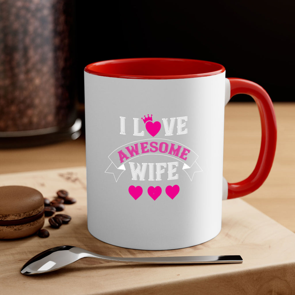 i love awesome wife 57#- valentines day-Mug / Coffee Cup