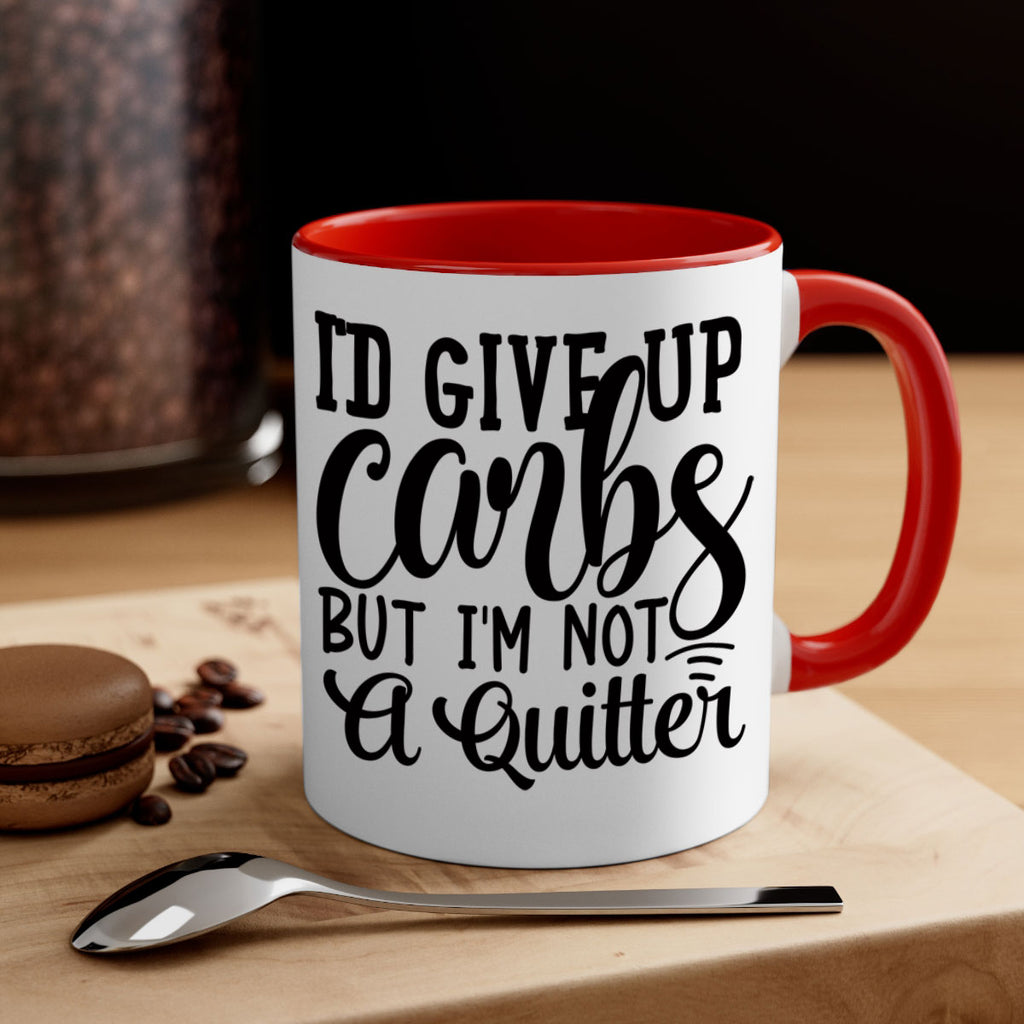 id give up carbs but im not a quitter 41#- gym-Mug / Coffee Cup