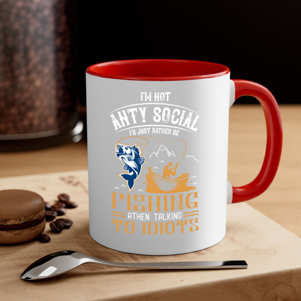 im not anty social 85#- fishing-Mug / Coffee Cup