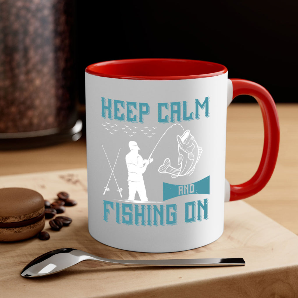 keep calm and fishing on 248#- fishing-Mug / Coffee Cup