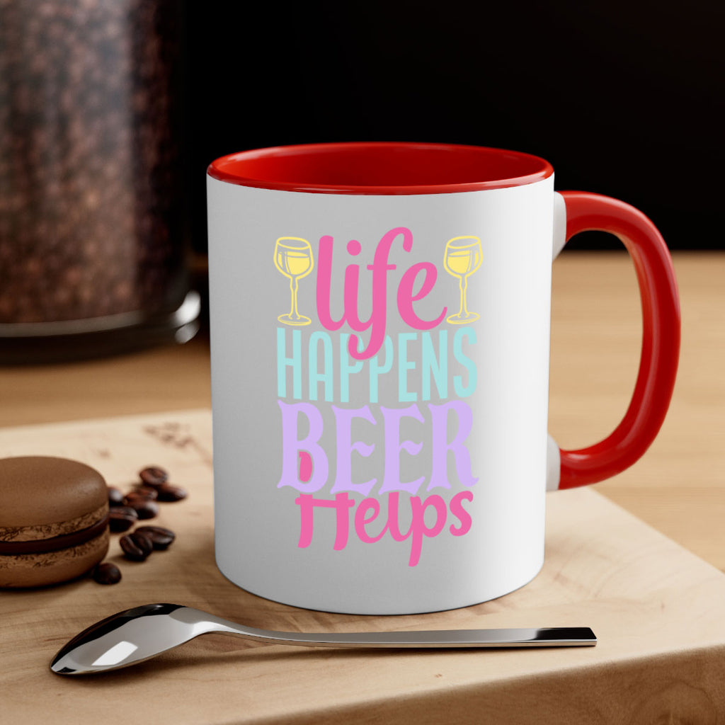 life happens beer helps 141#- beer-Mug / Coffee Cup