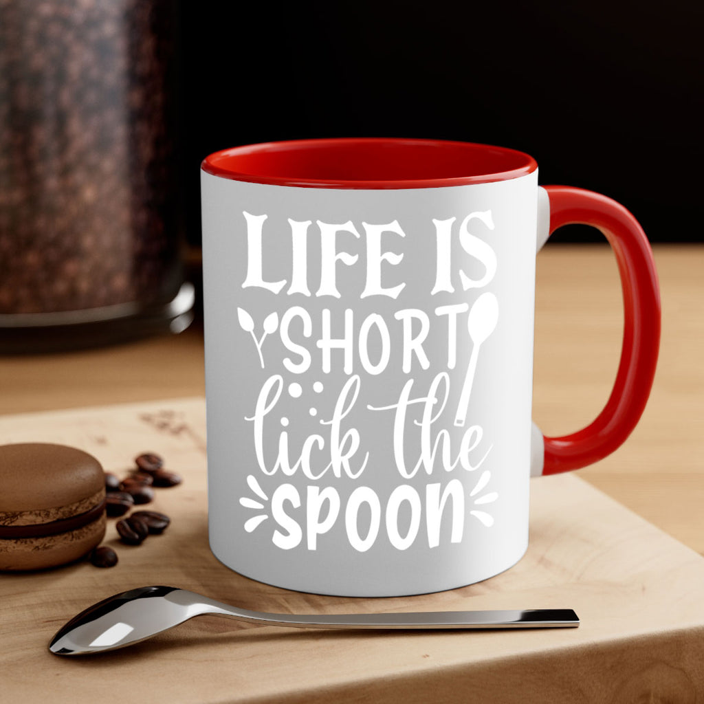life is short lick the spoon 24#- kitchen-Mug / Coffee Cup