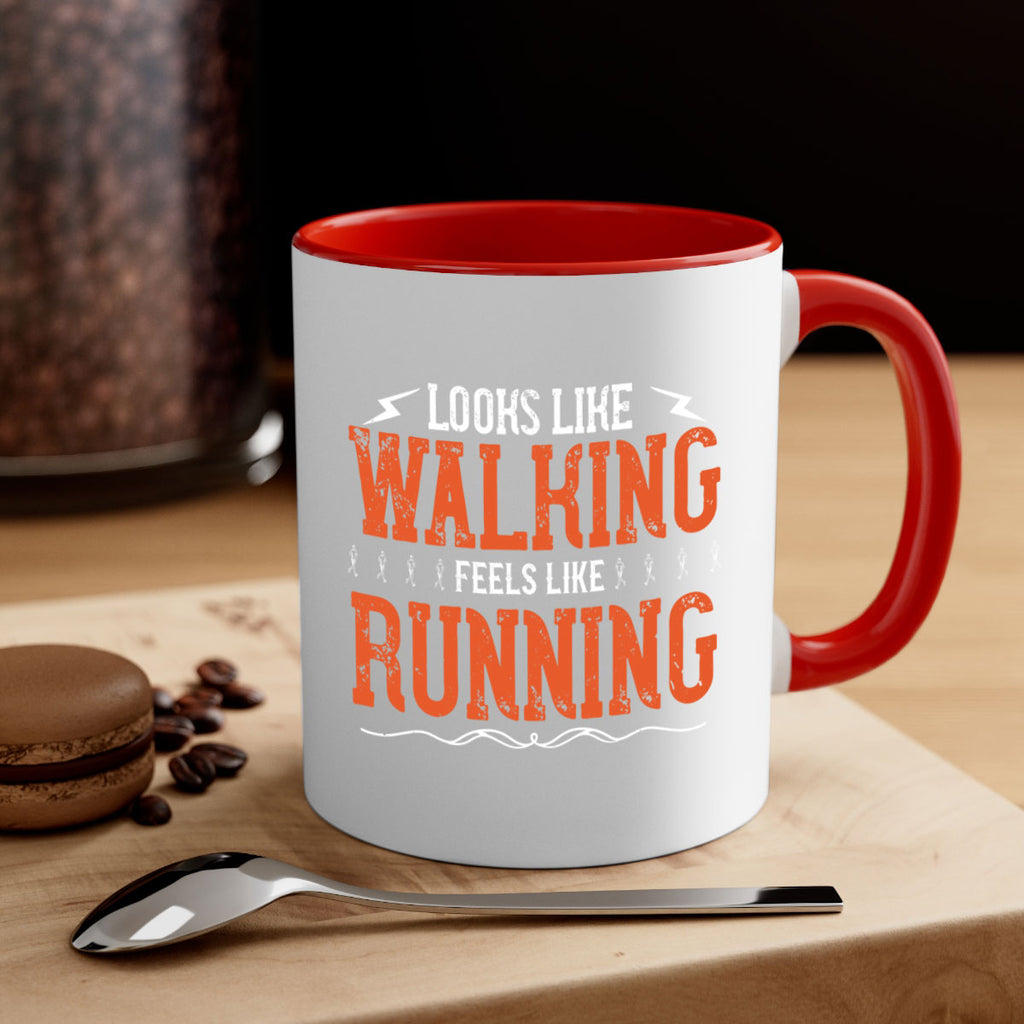 looks like walking feels like running 32#- running-Mug / Coffee Cup