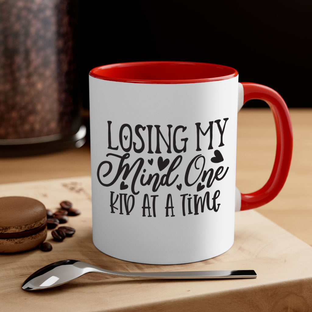 losing my mind one kid at a time 386#- mom-Mug / Coffee Cup