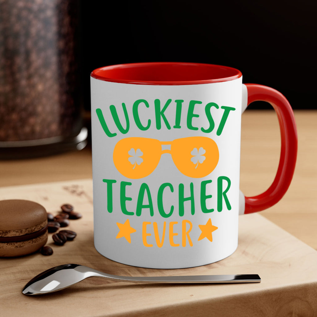luckiest teacher ever 13#- mardi gras-Mug / Coffee Cup