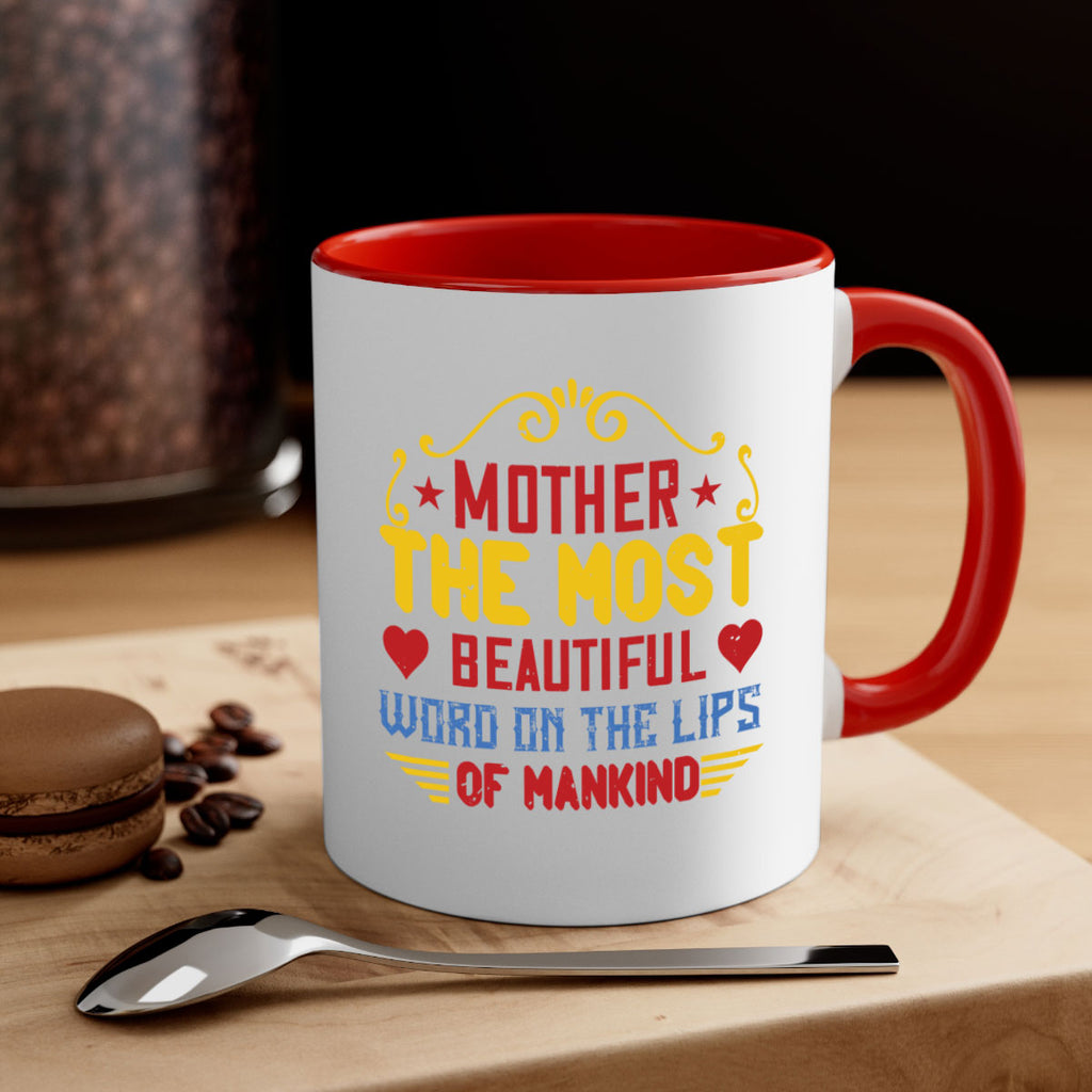 mother the most beautiful word on the lips of mankind 101#- mom-Mug / Coffee Cup