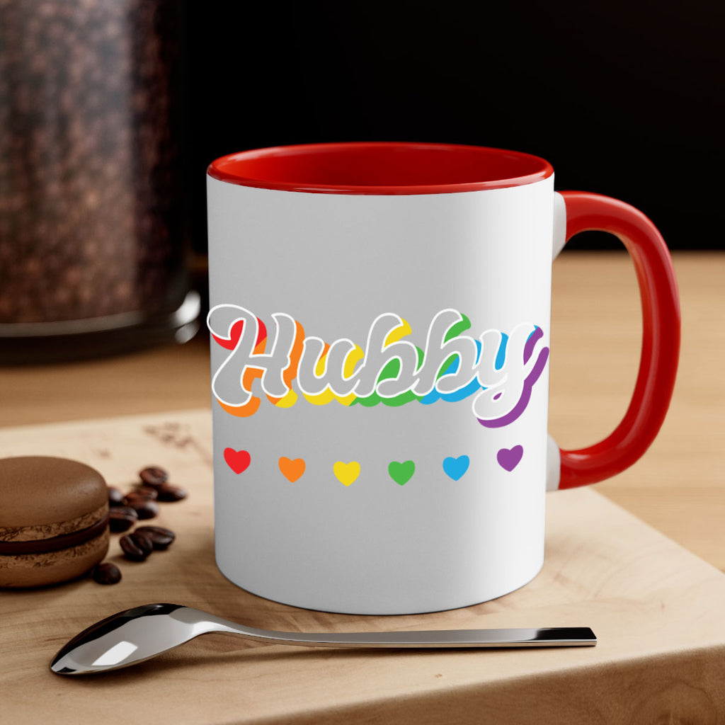 rainbow hubby lgbtq pride lgbt 29#- lgbt-Mug / Coffee Cup