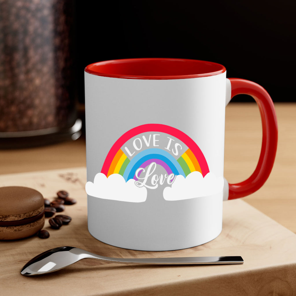 rainbow lgbt love is love 28#- lgbt-Mug / Coffee Cup
