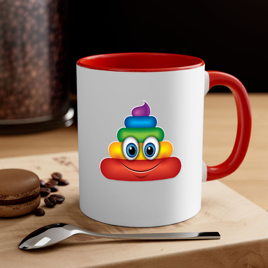 rainbow poop emoji 4#- lgbt-Mug / Coffee Cup