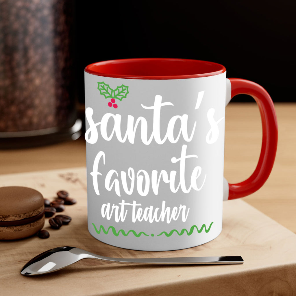 santa's favorite art teacher style 612#- christmas-Mug / Coffee Cup