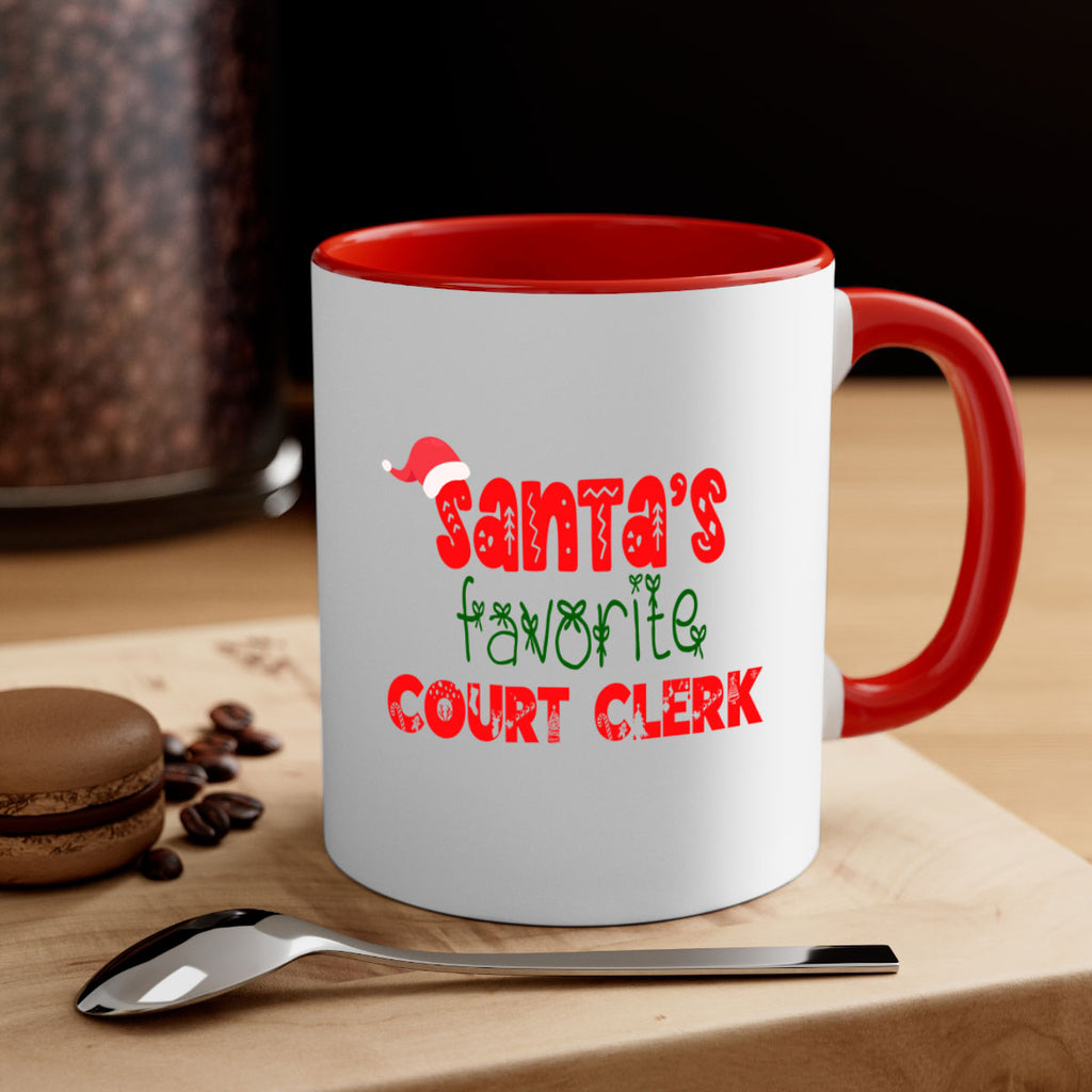 santas favorite court clerk style 749#- christmas-Mug / Coffee Cup
