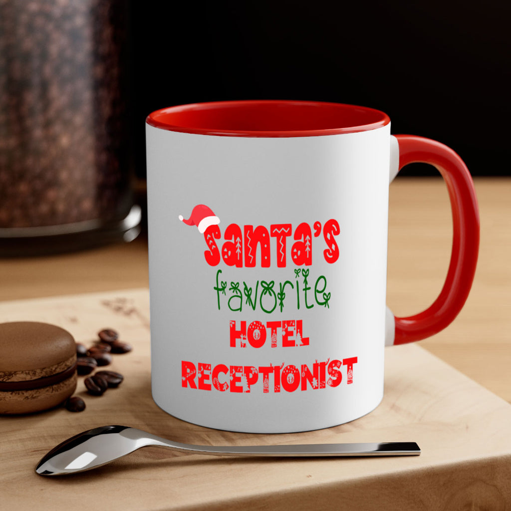 santas favorite hotel receptionist style 877#- christmas-Mug / Coffee Cup