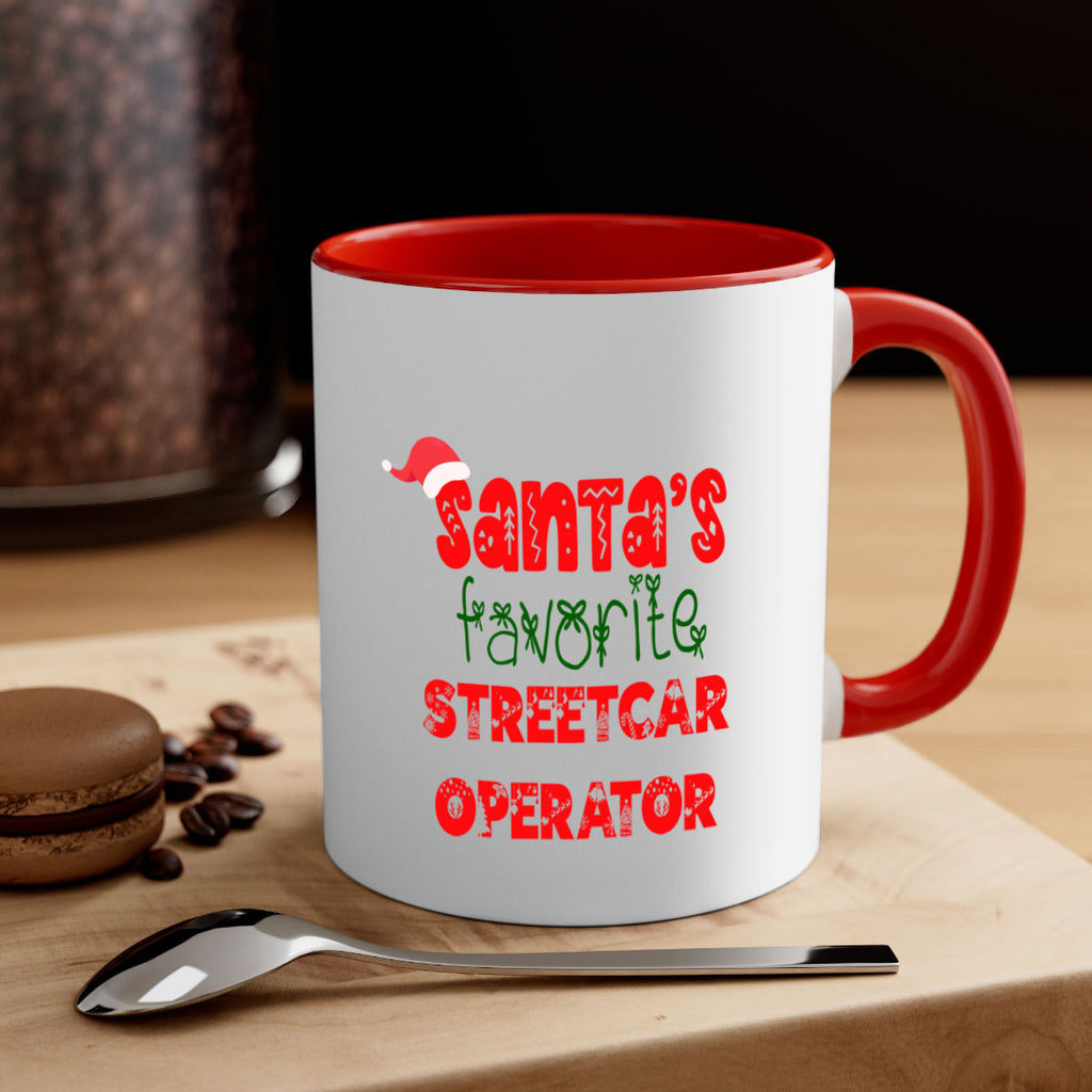 santas favorite streetcar operator style 1105#- christmas-Mug / Coffee Cup