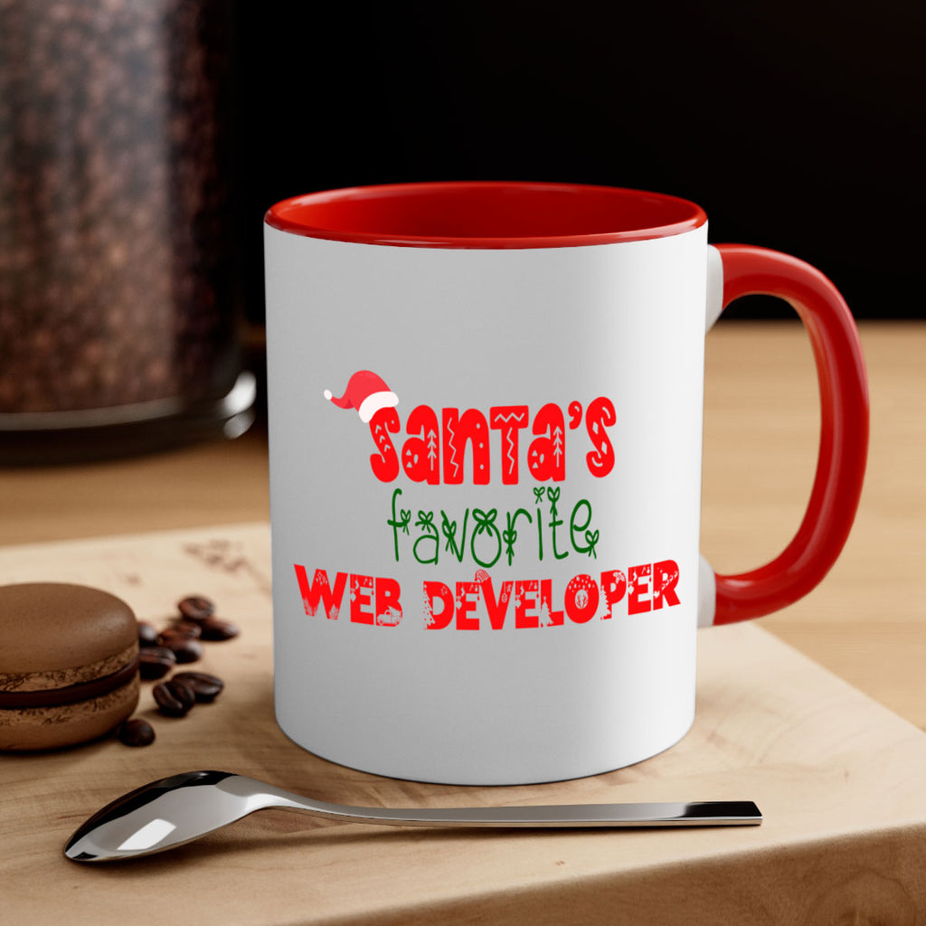 santas favorite web developer style 1154#- christmas-Mug / Coffee Cup