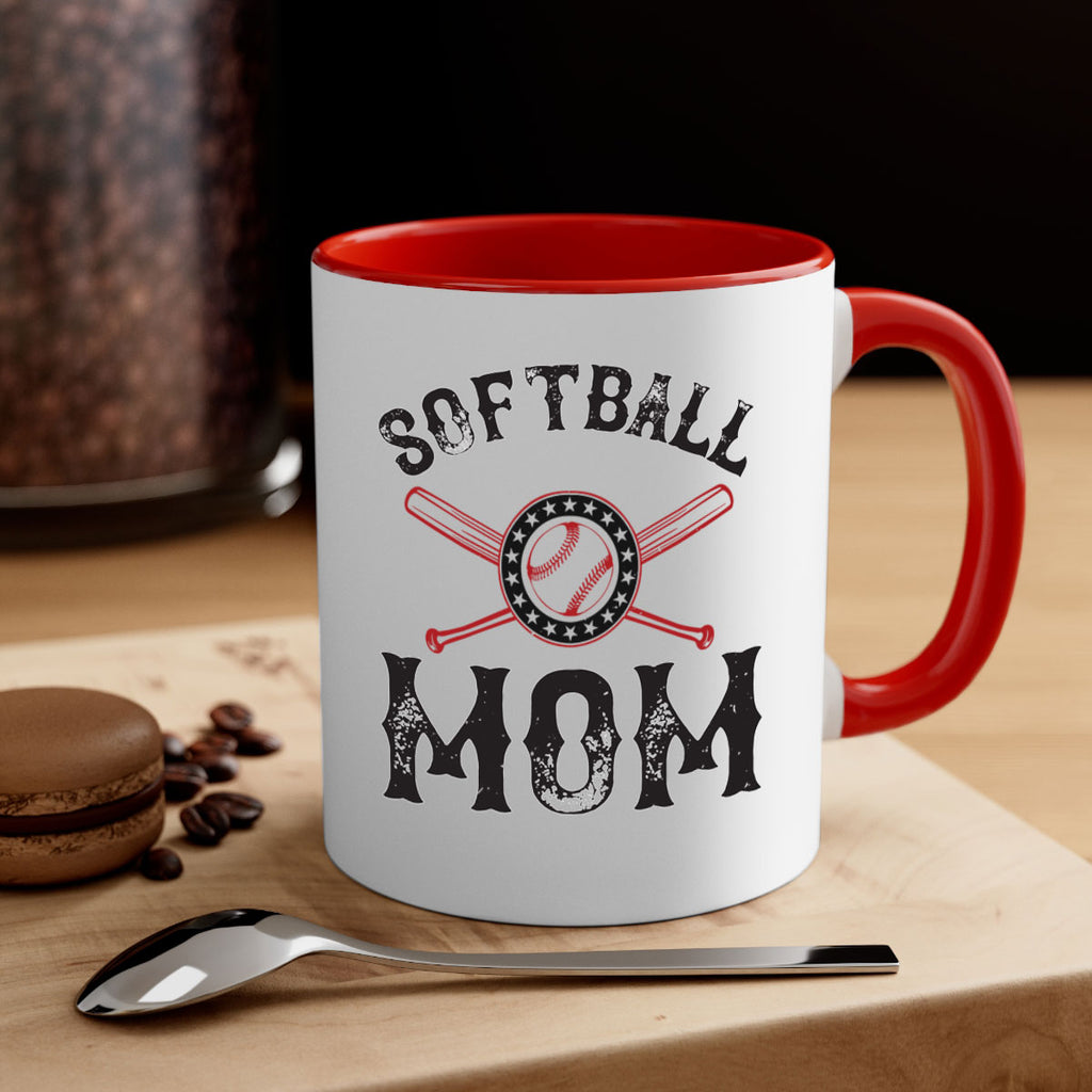 softball mom 66#- mom-Mug / Coffee Cup
