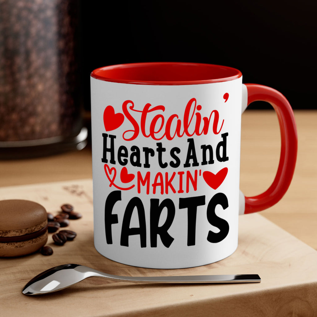 stealin hearts and makin farts 73#- valentines day-Mug / Coffee Cup