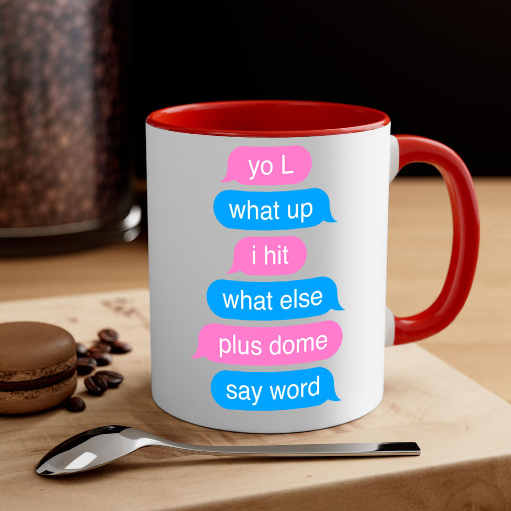 text conversation camron 23#- black words - phrases-Mug / Coffee Cup