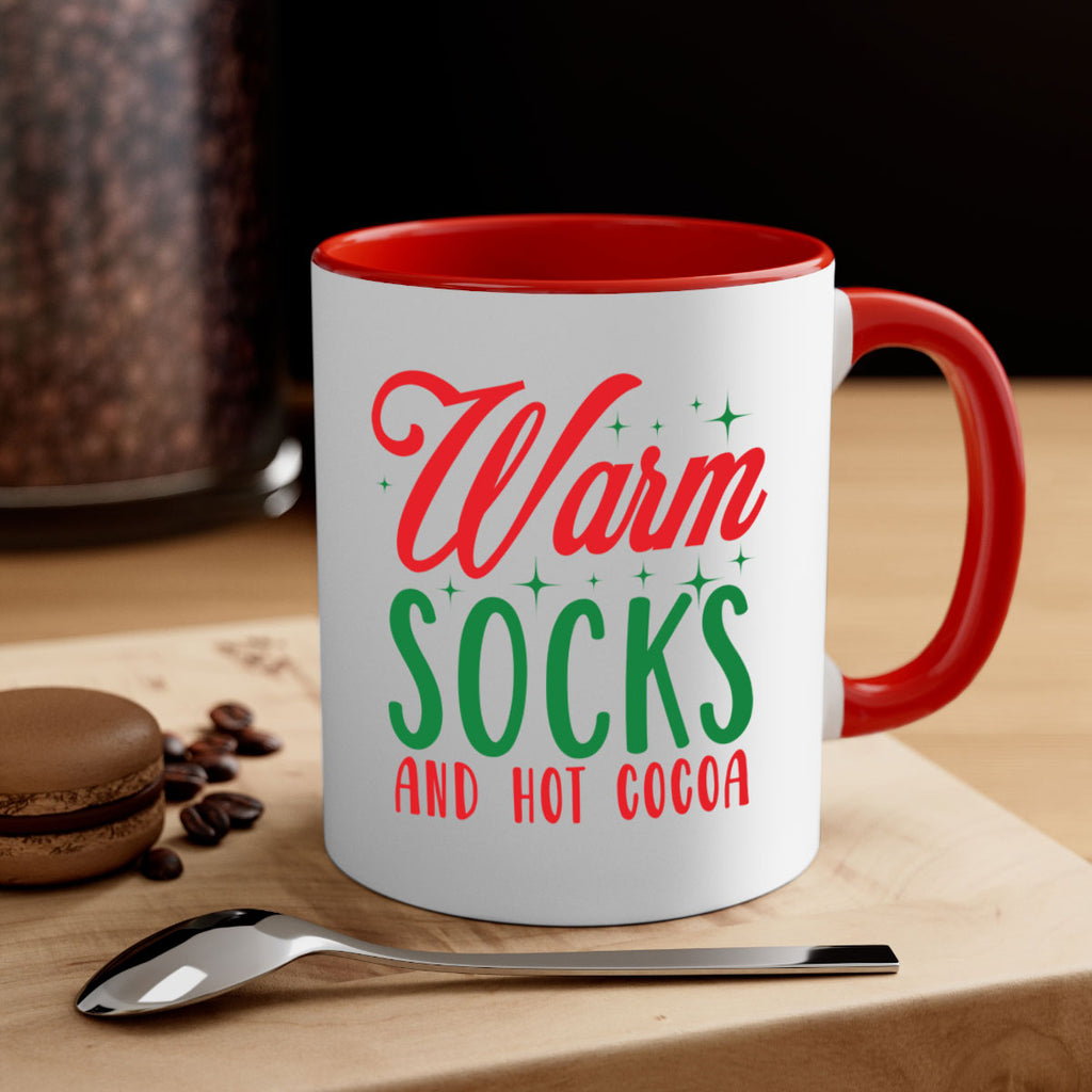 warm socks and hot cocoa style 1226#- christmas-Mug / Coffee Cup