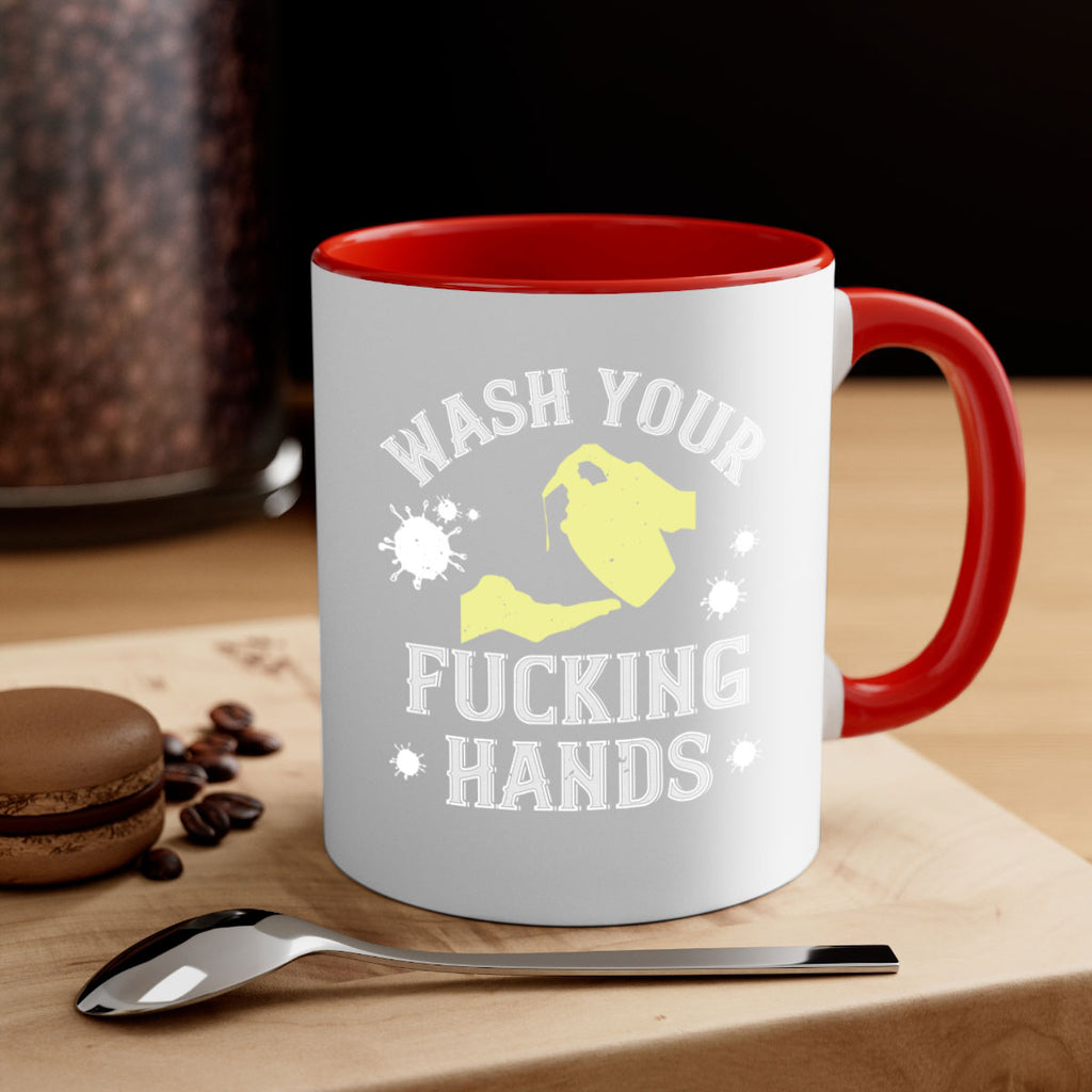 wash your fucking hands Style 16#- corona virus-Mug / Coffee Cup