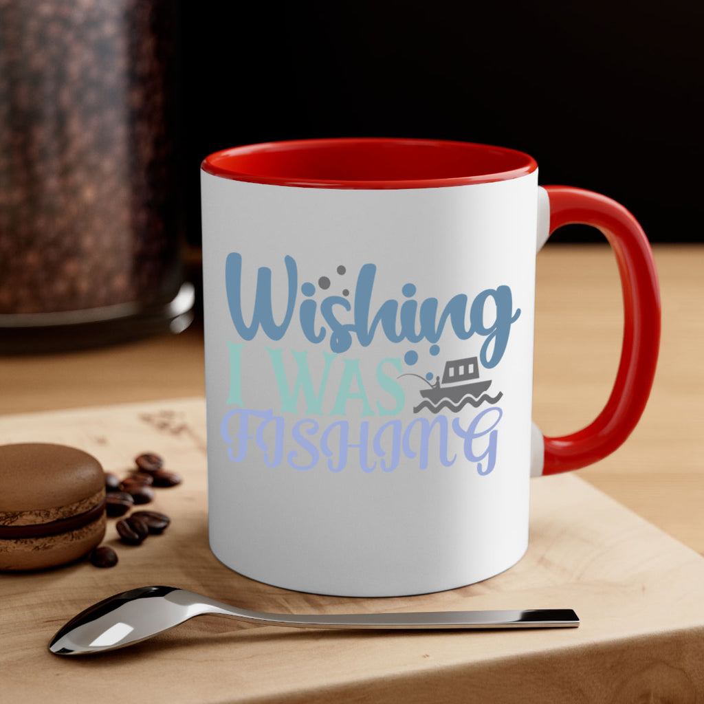 wishing i was fishing 190#- fishing-Mug / Coffee Cup