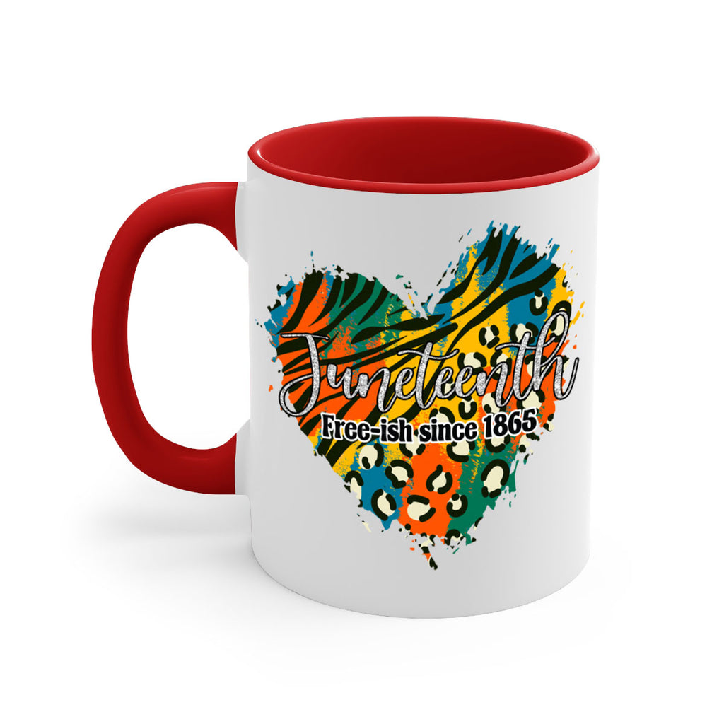 Juneteenth Freeish Since 1865 Heart Png 38#- juneteenth-Mug / Coffee Cup