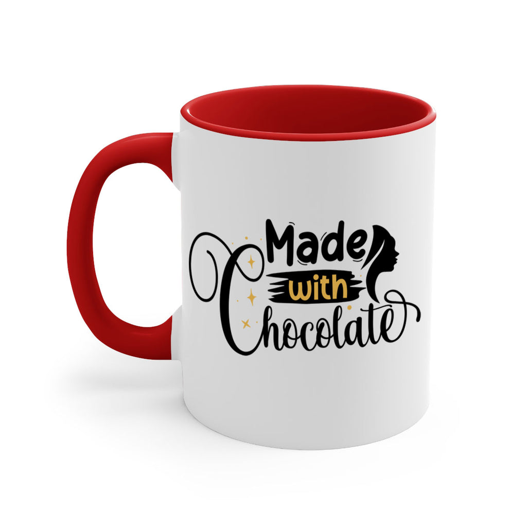 Made with chocolate Style 24#- Black women - Girls-Mug / Coffee Cup