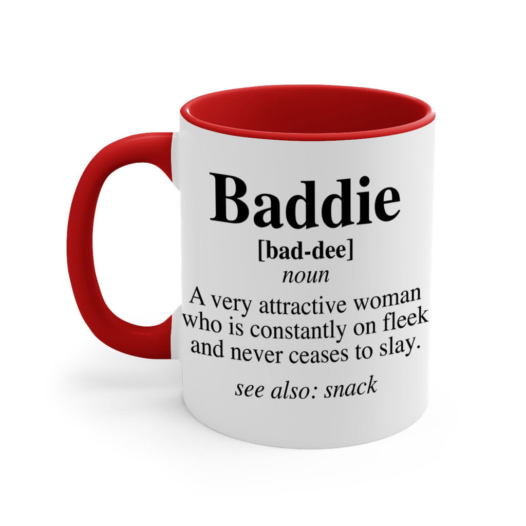 baddie definition 270#- black words - phrases-Mug / Coffee Cup
