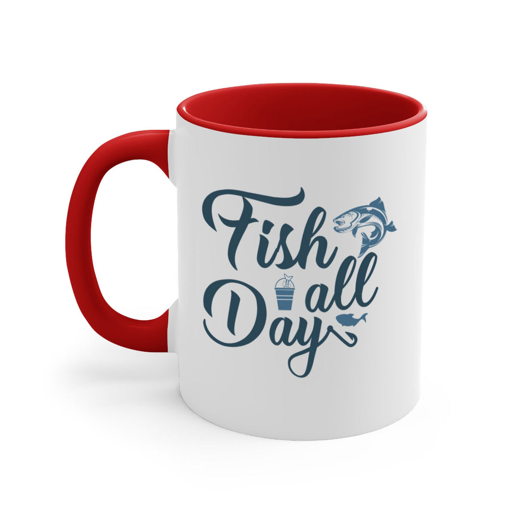 fish all day 156#- fishing-Mug / Coffee Cup