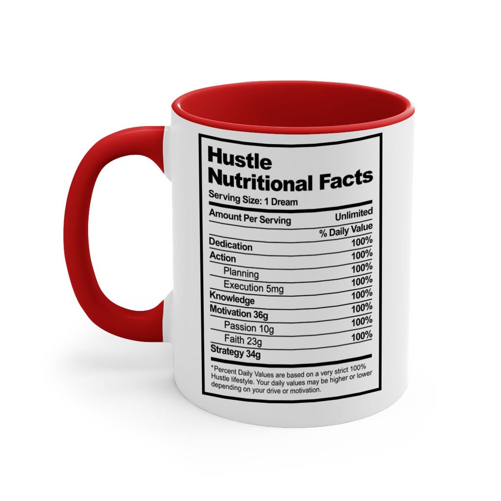 hustle nutritional facts 121#- black words - phrases-Mug / Coffee Cup