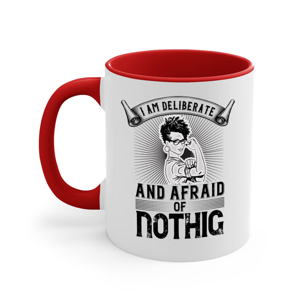 i am deliberate and afraid of nothing Style 31#- Afro - Black-Mug / Coffee Cup