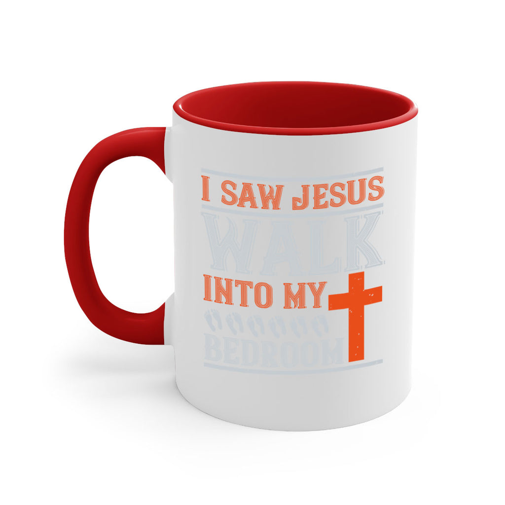 i saw jesus walk into my bedroom 65#- walking-Mug / Coffee Cup