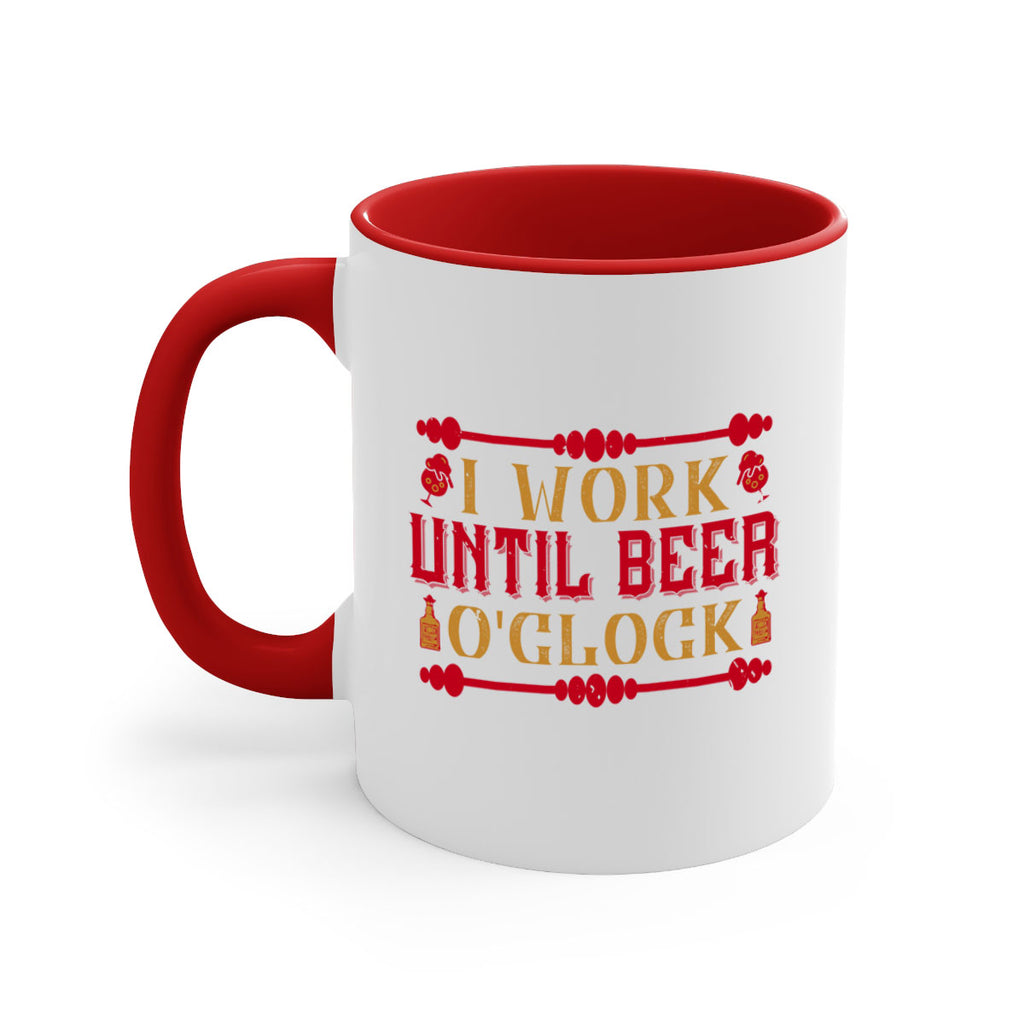 i work until beer oclock 41#- drinking-Mug / Coffee Cup