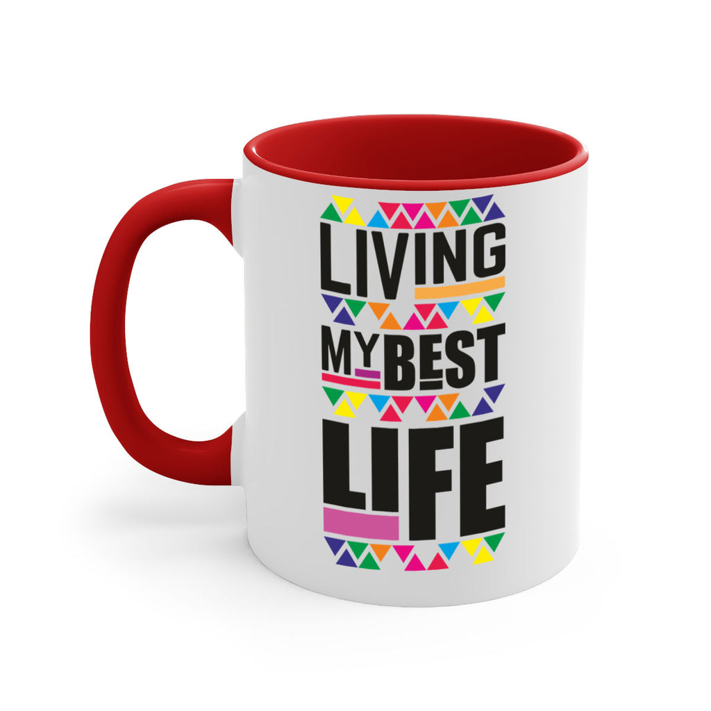 living my best life- black words - phrases-Mug / Coffee Cup