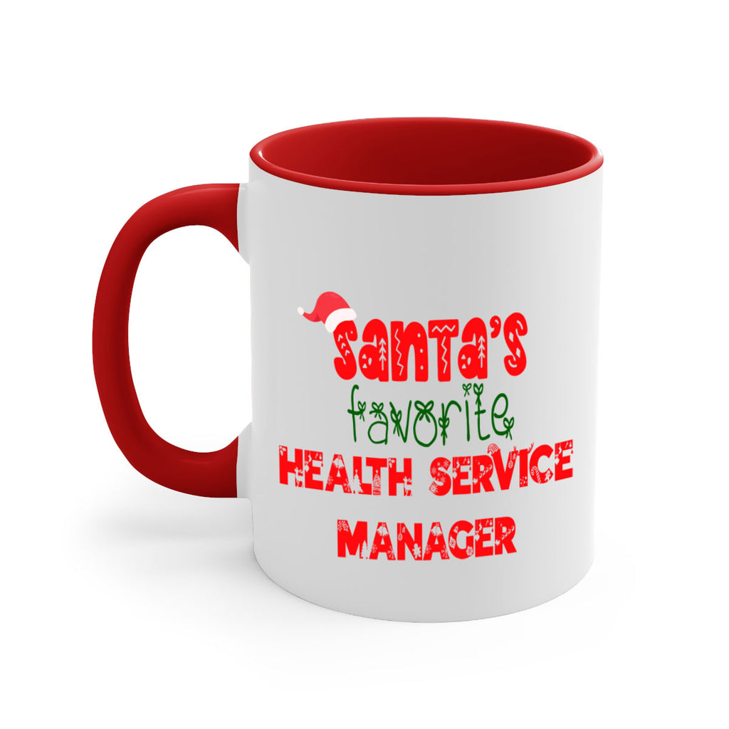 santas favorite health service manager style 866#- christmas-Mug / Coffee Cup