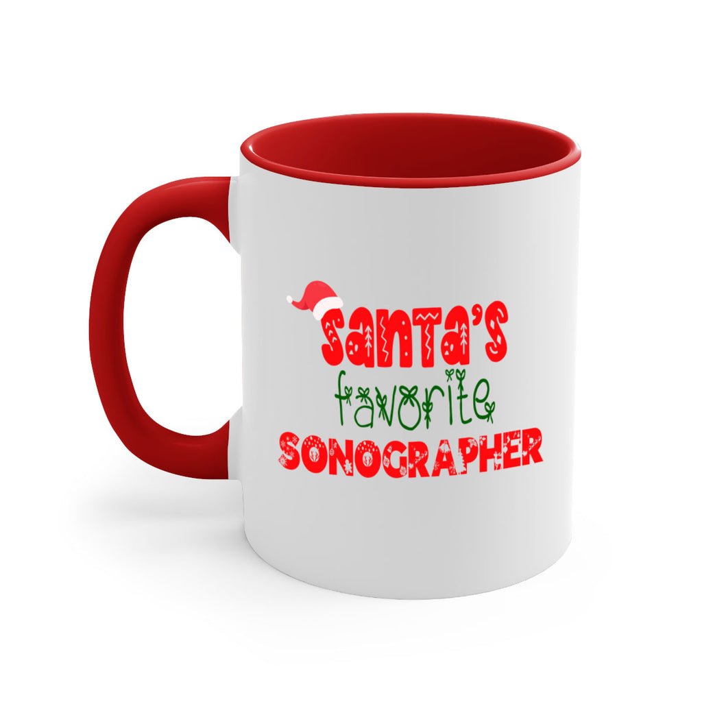 santas favorite sonographer style 1089#- christmas-Mug / Coffee Cup