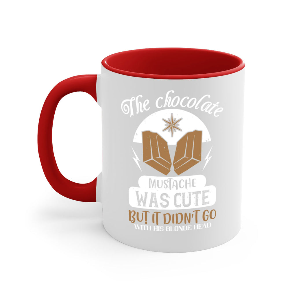 the chocolate mustache was cute but it didn’t go with his blonde head 16#- chocolate-Mug / Coffee Cup