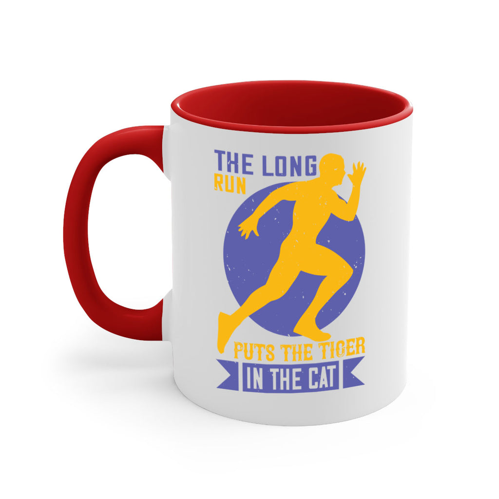 the long run puts the tiger in the cat 15#- running-Mug / Coffee Cup
