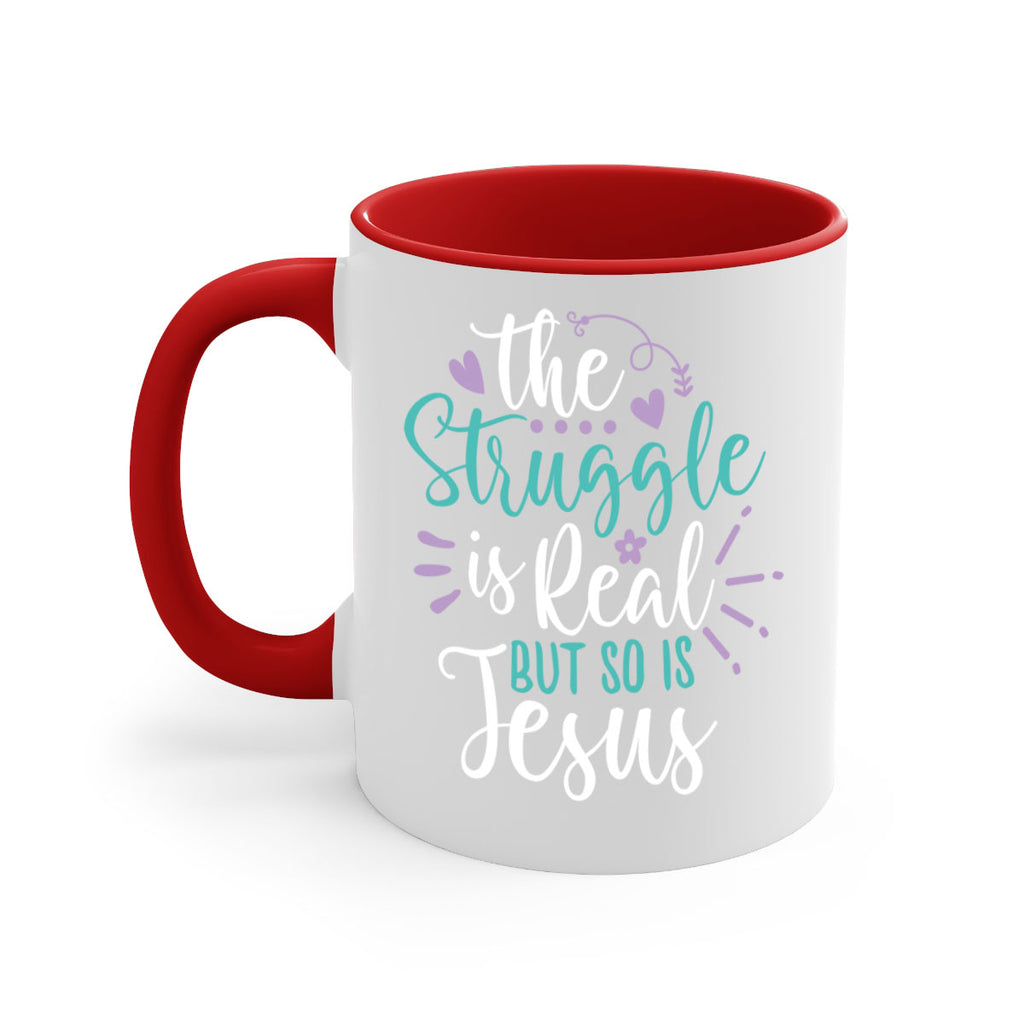 the struggle is real but so is jesuss 4#- easter-Mug / Coffee Cup