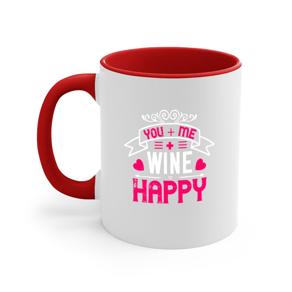you me wine happy 1#- valentines day-Mug / Coffee Cup