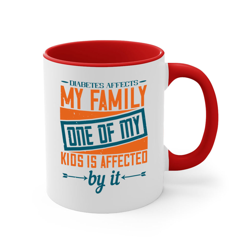 Diabetes affects my family One of my kids is affected by it Style 4#- diabetes-Mug / Coffee Cup