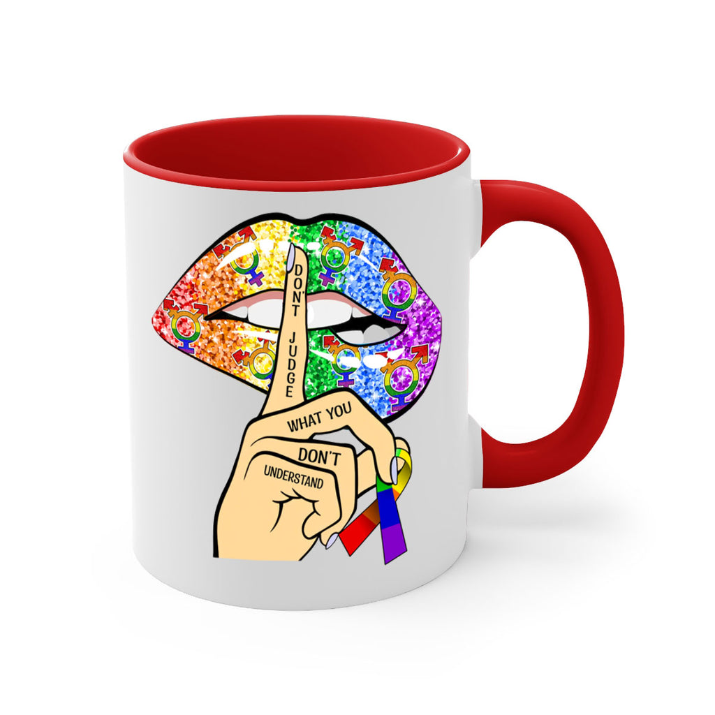 DonT Judge Lgbt Pride Lips  38#- lgbt-Mug / Coffee Cup