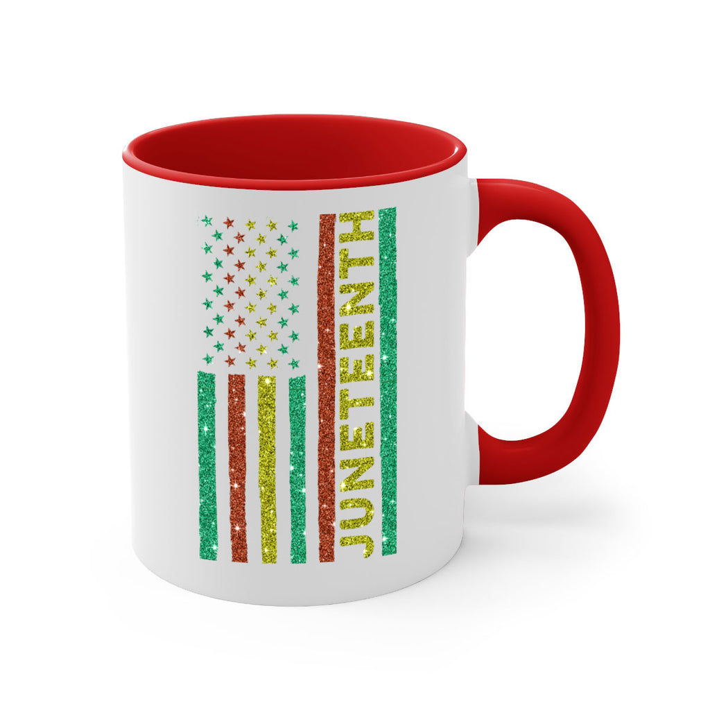 Juneteenth Freedom Day Afro Usa Flag Png 23#- juneteenth-Mug / Coffee Cup