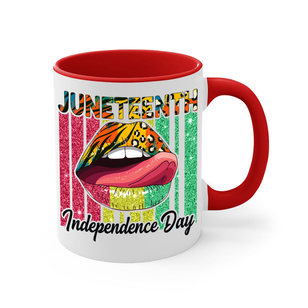 Juneteenth Independence Day Sexy Lip Png 11#- juneteenth-Mug / Coffee Cup