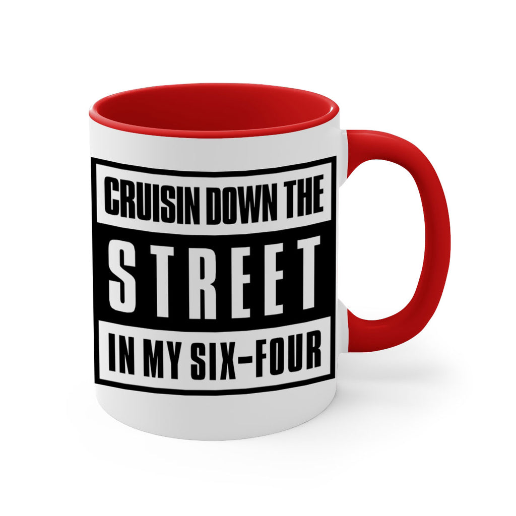 cruisin down the street 181#- black words - phrases-Mug / Coffee Cup
