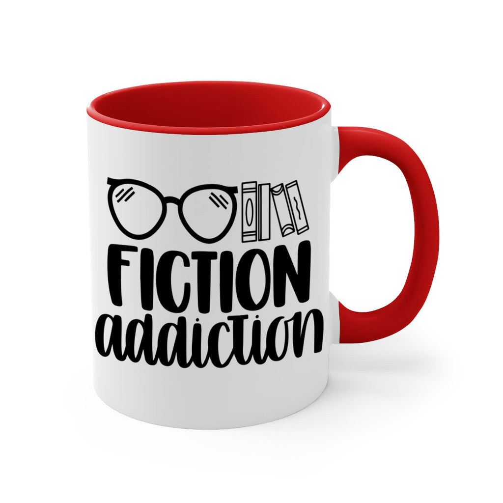 fiction addiction 40#- Reading - Books-Mug / Coffee Cup