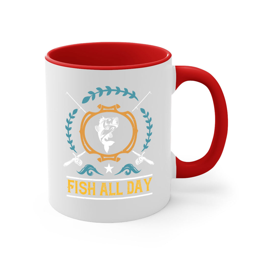 fish all day 187#- fishing-Mug / Coffee Cup