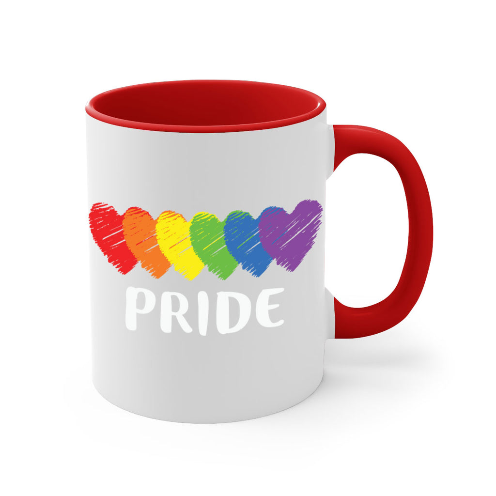 lgbt pride flag rainbow hearts lgbt 99#- lgbt-Mug / Coffee Cup